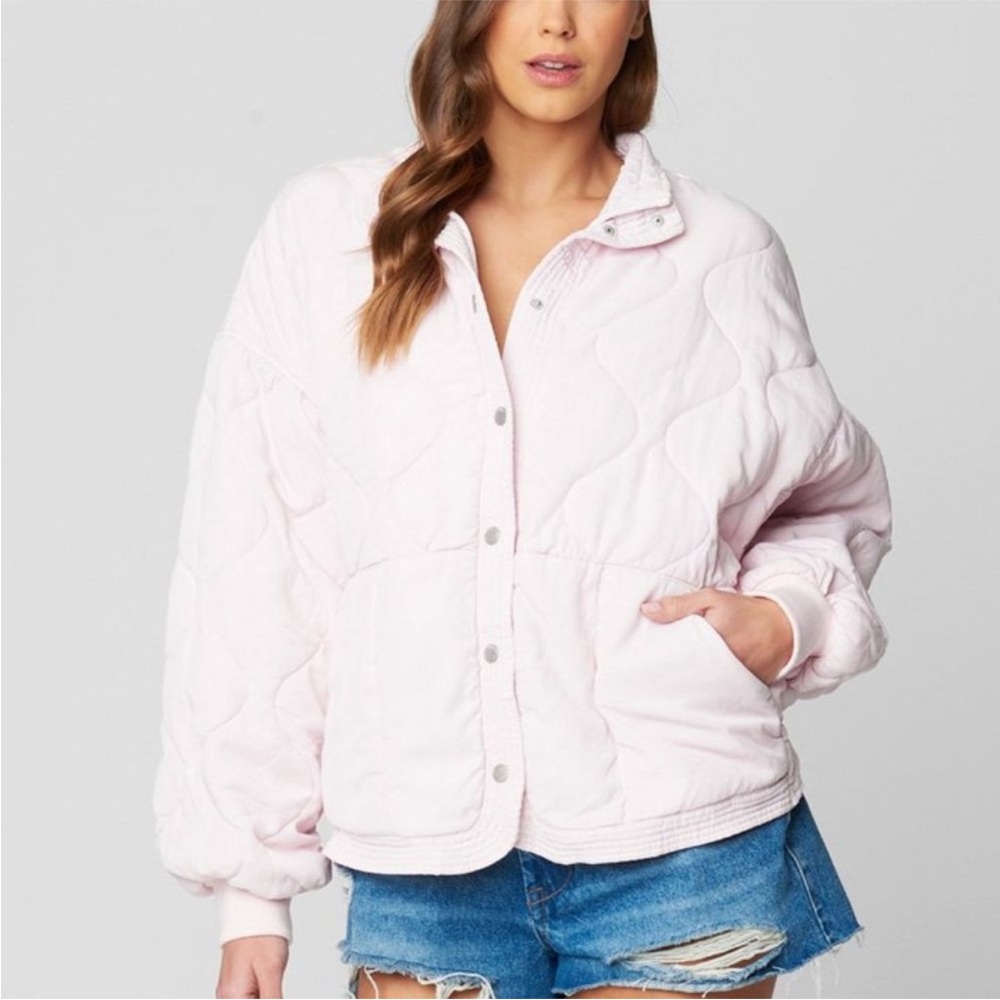 Women's Pink Quilted Jacket